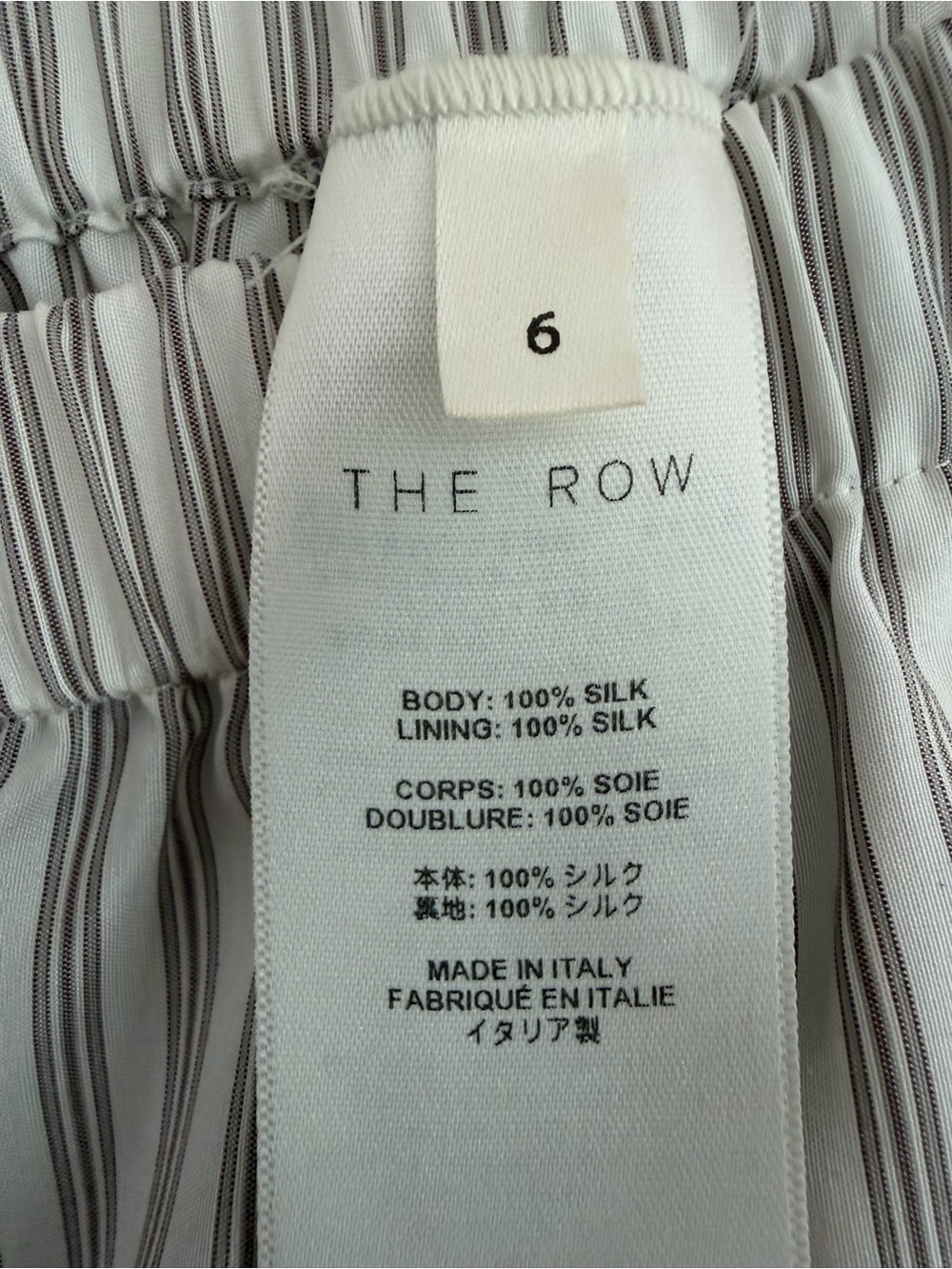 The Row Zinnia Long Silk Shorts sz 6 BNWT - Picture 3 of 10